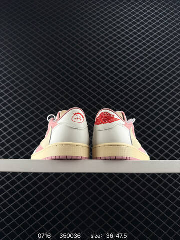 Jordan Travis Scott x Air Jordan 1 Low Reverse Mocha Pink Pink White Cream Red EU 36-47 5 Sneaker - Unisex BS-81057