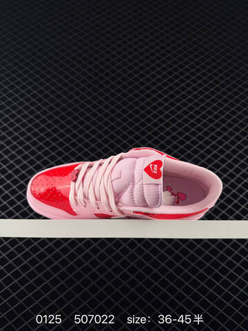Nike Dunk Low Pink Red White 36-45 5 Lifestyle - Unisex (BS-72967)