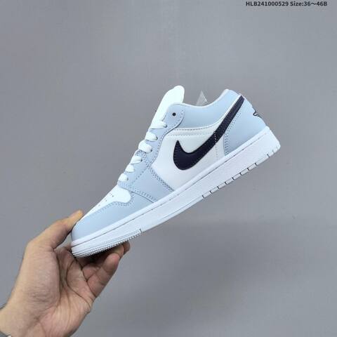 Jordan Air Jordan 1 Low Navy Blue White Light Blue Red 36-46 Lifestyle - Unisex (BS-65851)