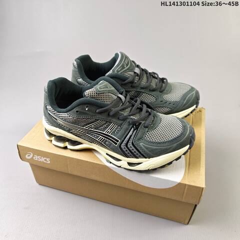 ASICS GEL-KAYANO 14 Black Silver Neon Yellow EU 36-45 Running Shoe Running Sneakers - Unisex (BS-69327)