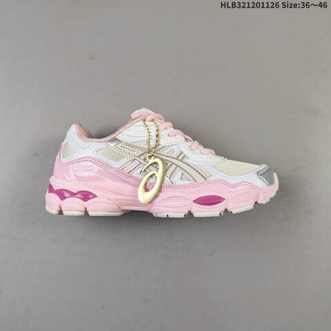 ASICS GEL NYC AHAR 1203A571 100 White Pink Silver Cream EU 36 46 Running Shoe EU 36-46 Running Sneakers - Unisex (BS-69225)