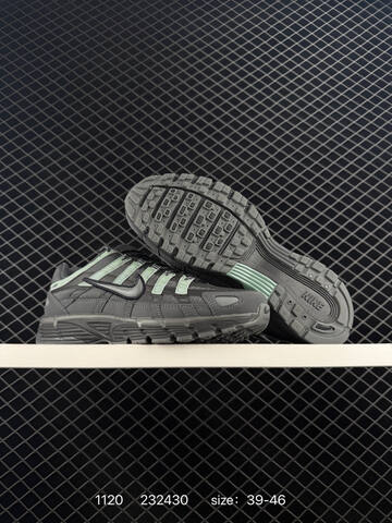 Nike P-6000 Black Grey With Mint Green Accents 39-46 Running - Unisex (BS-74109)