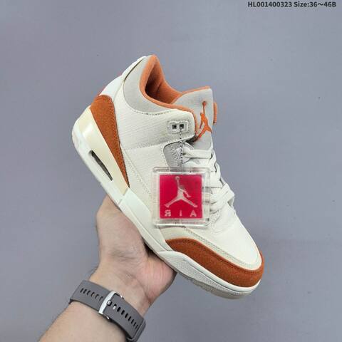 Air Jordan 3 Retro TEX Fossil Starfish AIR JORDAN 3 Aj3 Lifestyle BS-66463