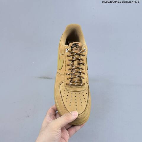 Nike Air Force 1 Low Wheat Flax Wheat Tan Gum Brown EU 36-47 Sneaker - Unisex (BS-60597)