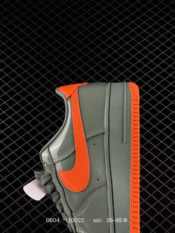Nike Air Force 1 Low Dark Green Orange EU 36-45 Lifestyle - Unisex (BS-70986)