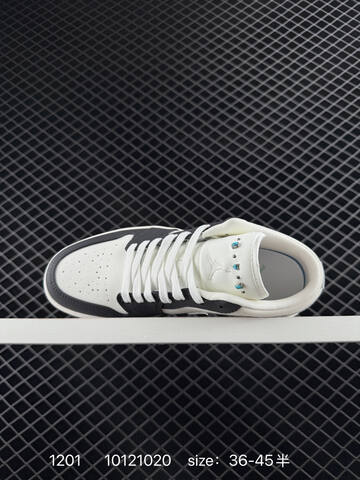 Jordan Air Jordan 1 Low White Black Light Grey Light Blue EU 36-45 Sneaker - Unisex BS-80132