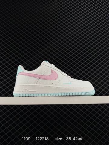 Nike Air Force 1 07 Low IH0640-161 White Pink Light Blue EU 36-42 5 Lifestyle - Unisex (BS-74288)