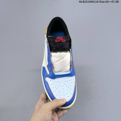 Nike Air Jordan 1 x Travis Scott White Blue Black Red 36 47 5 Lifestyle - Unisex (BS-66925)