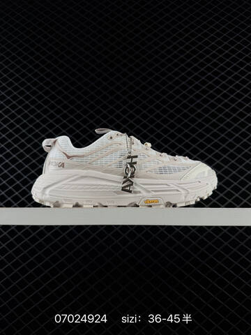 HOKA ONE ONE MAFATE THREE 2 Off White Light Beige EU 36-45 Trail Shoe Trail Running Sneakers - Unisex (BS-86173)
