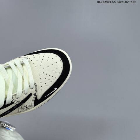 Nike Air Jordan 1 Black White Cream EU 36-45 Casual - Unisex (BS-67226)