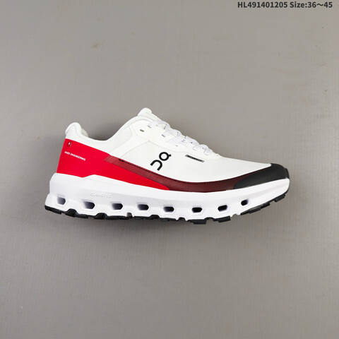 On Cloudvista 2 Waterproof White Red Black EU 36-45 Trail Shoe Trail Running Sneakers - Unisex (BS-69751)