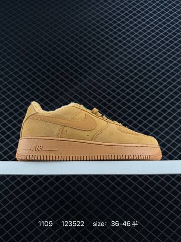 Nike Air Force 1 07 Black White Wheat Gum Grey Dark Grey EU 36-46 5 Lifestyle - Unisex (BS-74275)