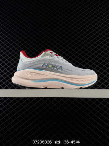 HOKA ONE ONE Clifton 10 Grey Light Pink Dark Grey EU 36-45 Running Shoe Running Sneakers - Unisex (BS-86147)
