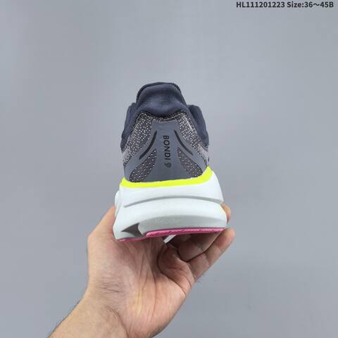 HOKA ONE ONE Bondi 9 Grey Navy Neon Yellow Pink White EU 36-45 Running Shoe Running Sneakers - Unisex (BS-69422)