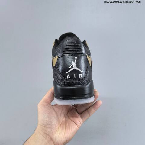 Jordan Air Jordan 3 Black Gold EU 36-46 Basketball - Unisex (BS-67024)