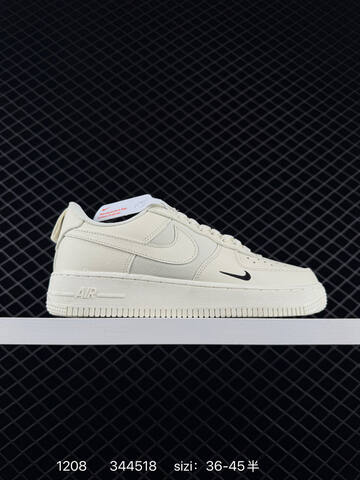 Nike Air Force 1 Low Multi-color Options White Light Grey With Gold Mini Swoosh Black White Navy White With Gum Sole Sail White With Black Mini Swoosh EU 36-45 5 Lifestyle - Unisex (BS-73801)