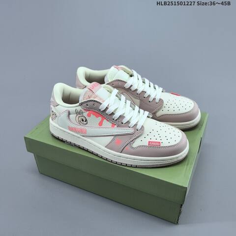 Nike Air Jordan 1 Low White Blue Multi-color 36 45 Lifestyle - Unisex (BS-67227)
