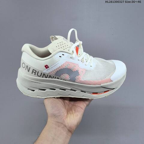 On Cloudultra 3 White Grey Orange EU 36-46 Trail Shoe Trail Running Sneakers Unisex BS-69659