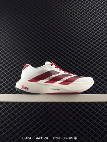 Adidas Adizero Evo SL White Red EU 36-45 Running Shoe Unisex BS-82776