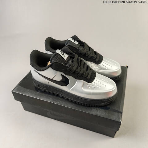 Nike Air Force 1 Black Purple 39 45 Lifestyle - Unisex (BS-62995)