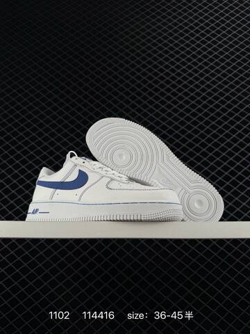 Nike Air Force 1 Low White Navy EU 36-45 Lifestyle - Unisex (BS-74411)