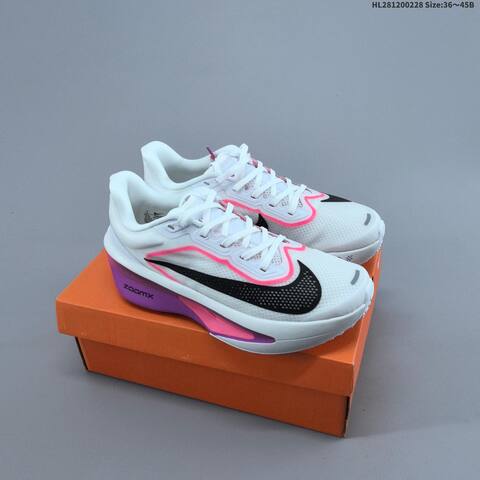Nike Zoom Fly 6 PRM White Black Pink Purple EU 36-45 Running Shoe - Unisex BS-61492