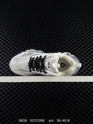 MLB Chunky Liner PU DIY ASHW015 White Black Silver EU 36-45 Sneaker Casual Sneakers - Unisex