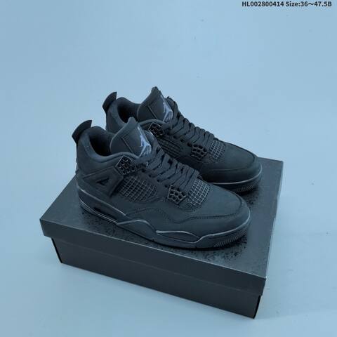 Jordan Air Jordan 4 Retro Black 36 47 5 Basketball - Unisex (BS-66199)