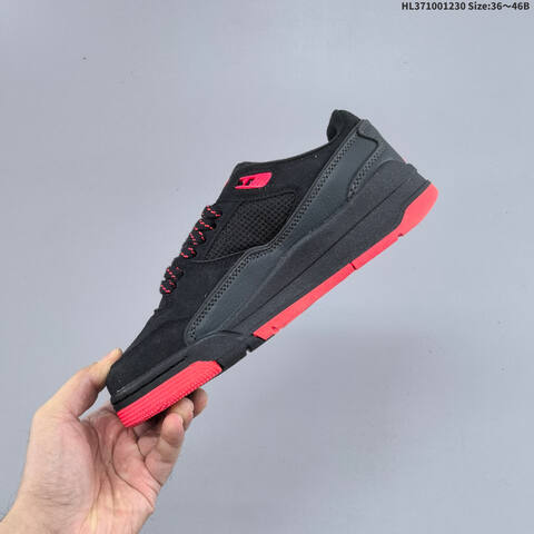 Jordan Flight Court Black Red 36 46 Basketball - Unisex (BS-62322)