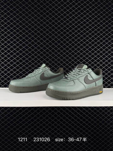 Nike Air Force 1 07 Low Green Olive With Dark Gray Swoosh EU 36-47 5 Lifestyle - Unisex (BS-73763)