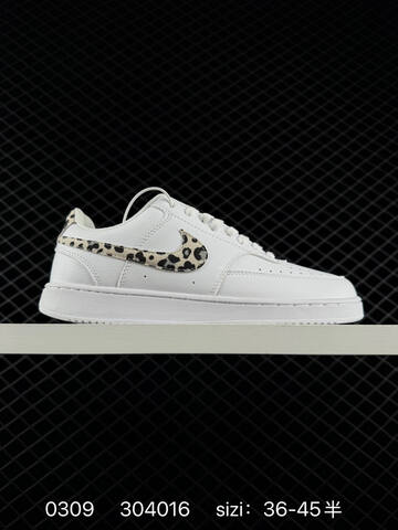 Nike Court Vision Low White Black White Olive Green White Burgundy White Leopard Print EU 36-45 Casual - Unisex (BS-72721)
