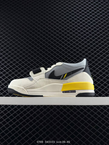 Jordan Legacy 312 Low Sail Grey Black Yellow EU 36-45 Basketball Shoe - Unisex (BS-81090)