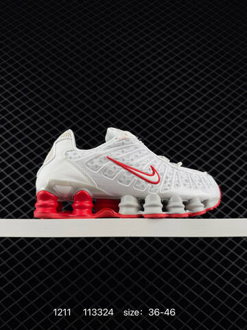Nike Shox TL AR3566-002 Black Red And White Silver Red EU 36-46 Running - Unisex (BS-73761)