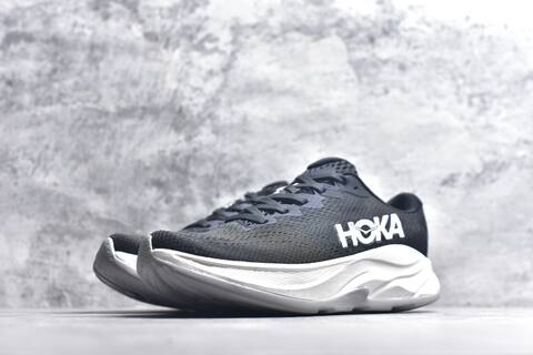 HOKA Rincon 4 Black White Grey Running Shoe Running Sneakers (BS-59407)