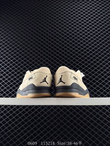 Jordan Air Jordan 4 Retro Light Grey Navy White Gum Brown EU 38-46 Basketball Shoe - Unisex (BS-81234)