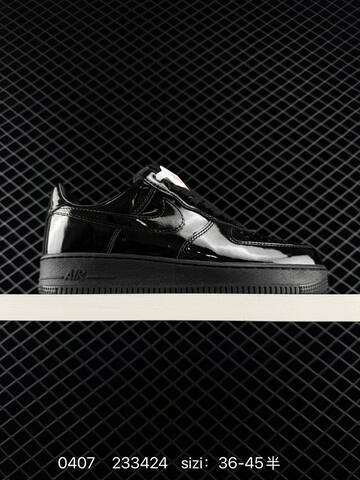 Nike Air Force 1 07 Triple Black Patent Leather EU 36-45 Lifestyle - Unisex (BS-72260)
