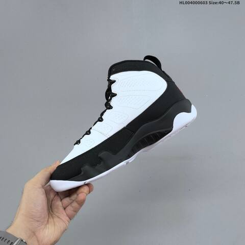 Jordan Air Jordan 9 Retro White Black Red 40 47 5 Basketball - Men's (BS-65821)