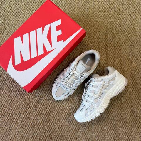 Nike P-6000 White Light Grey Running (BS-87056)