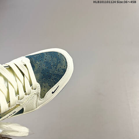 Jordan Air Jordan 1 Low White Navy Blue Denim EU 36-45 Basketball - Unisex (BS-63154)