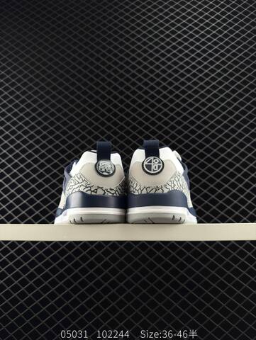 Jordan Spizike Low White Grey Navy EU 36-46 Basketball Shoe - Unisex (BS-81273)
