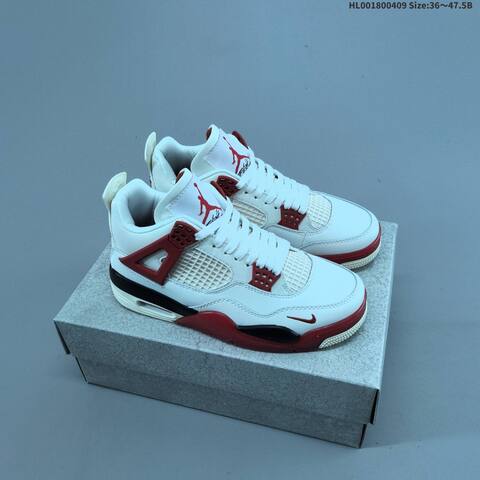 Nigel Sylvester x Air Jordan 4 Sail Cinnabar AIR JORDAN 4 Aj4 Lifestyle (BS-66277)