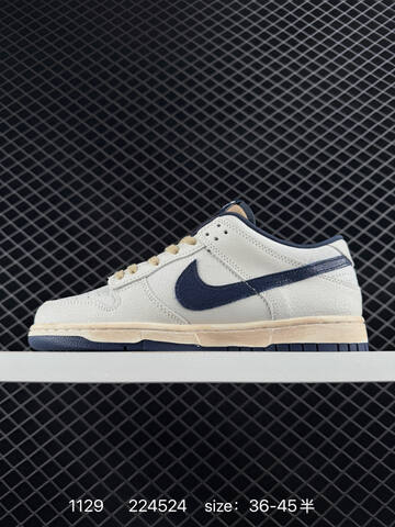 Nike Dunk Low IH6766-001 Sail Off-White Navy EU 36-45 Skate - Unisex (BS-73938)