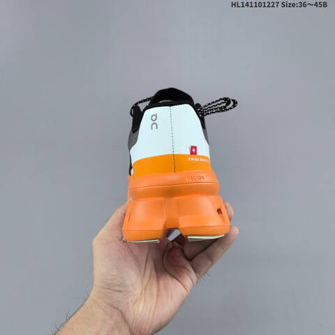 On Running Cloudmonster Paf Black Orange White EU 36-45 Running Shoe Running Sneakers - Unisex (BS-69728)