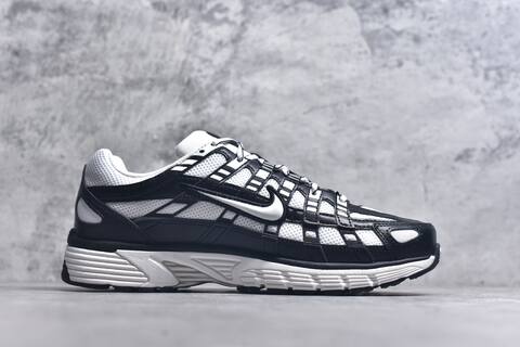 Nike P-6000 Black White Running Shoe (BS-59670)