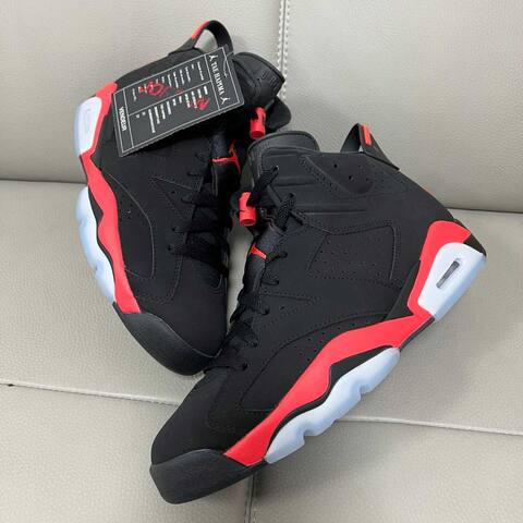 Jordan Air Jordan 6 Retro Infrared CT8529-001 Black Infrared Red White Clear Basketball Shoe BS-87302