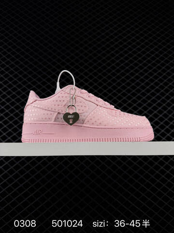 Nike Air Force 1 07 Pink White And Black EU 36-45 5 Lifestyle - Unisex (BS-72736)