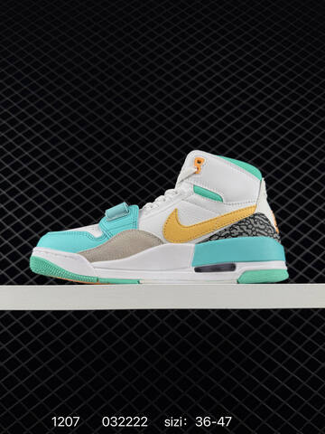 Jordan Air Jordan Legacy 312 White Turquoise Yellow Grey EU 36-47 Basketball Shoe - Unisex (BS-80092)