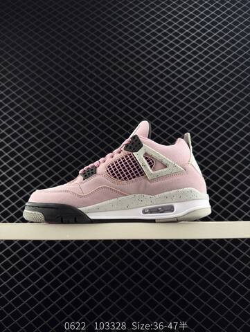Jordan Air Jordan 4 Retro Pink White Black EU 36-47 Basketball Shoe - Unisex BS-81161