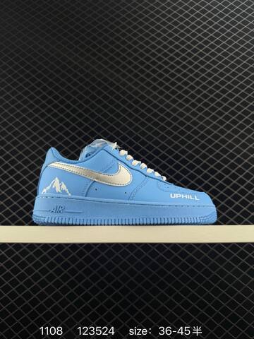 Nike Air Force 1 07 Light Blue White Silver EU 36-45 Lifestyle - Unisex (BS-74314)