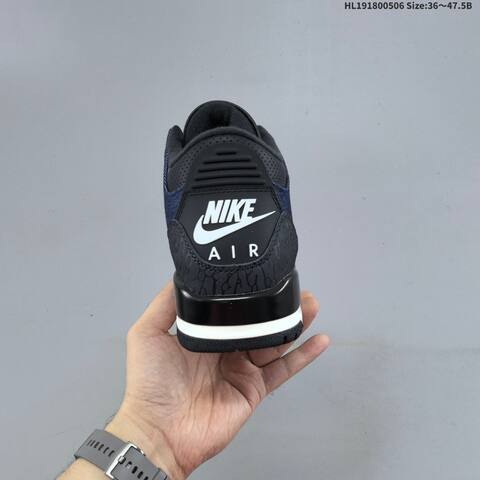 Jordan Levi s x Air Jordan 3 Retro SP Denim Navy Black White Red EU 36-47 5 Basketball - Unisex (BS-66027)